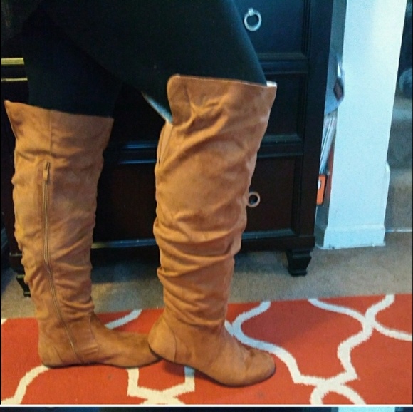 🆕NEW IN BOX Torrid Cognac Over the Knee Boots - Picture 4 of 8